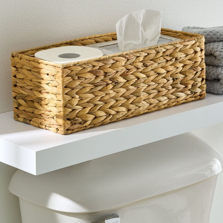 Hyacinth Woven Storage Basket, Rectangle photo 7
