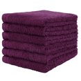 thumbnail image 3 of Weidemans 100% Cotton Washcloths 6 Pieces Towel Set | Fingertip Washcloth 13" X 13" | Towels for Bathroom, Hand, Kitchen, Cleaning | Machine Washable high Absorbency Bathroom Face Towels | Plum, 3 of 12