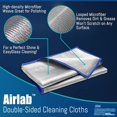 thumbnail image 3 of Streak Free Miracle Cleaning Cloth Easy Clean Pack of 8-12" x 12" Microfiber Dish Cloths Glass Polishing Lint Free for Kitchen Mirrors Wine Car, 3 of 5