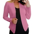 thumbnail image 2 of Busydd Womens Blazer Trendy Solid Color Open Front Suit Jackets for Women Long Sleeve Blazers for Women Comfy Womens Business Casual Clothing, 2 of 6