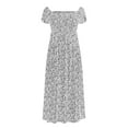 thumbnail image 5 of Zorckvet Dresses for Women Flowy off the Shoulder Trendy Long Short Sleeve A Line Plus Size Womens Dress Fashion, 5 of 9
