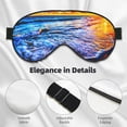 thumbnail image 4 of PAYOHTO Sunset Hawaii Beach Waves Soft Sleep Mask Comfort Pure Silk Eye Cover for Travel Office Camping, 4 of 7