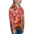 thumbnail image 5 of Kdxio Vibrant Floral Collage Portrait Pattern Kids Boys Girls Zip Up Hoodie 3D Printed Hooded Sweatshirt Hoody Coat with Pocket 7-12 Y-Medium, 5 of 6