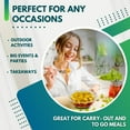 thumbnail image 5 of Green Direct 48 oz. Disposable Plastic Salad Bowls with lids, Pack of 50, 5 of 5