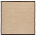 thumbnail image 3 of Safavieh Natural Fiber Jovana Solid Area Rug, Maize/Brown, 6' x 6' Square, 3 of 15