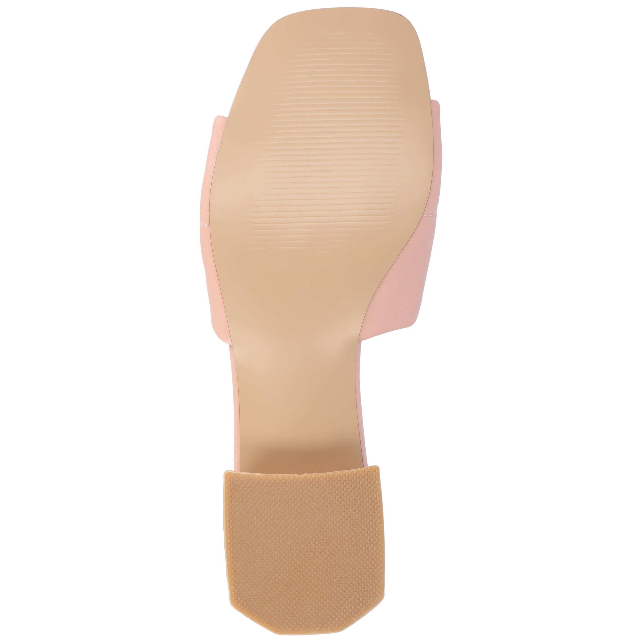 Journee Womens Elidia Slip On Block Flat Sandals