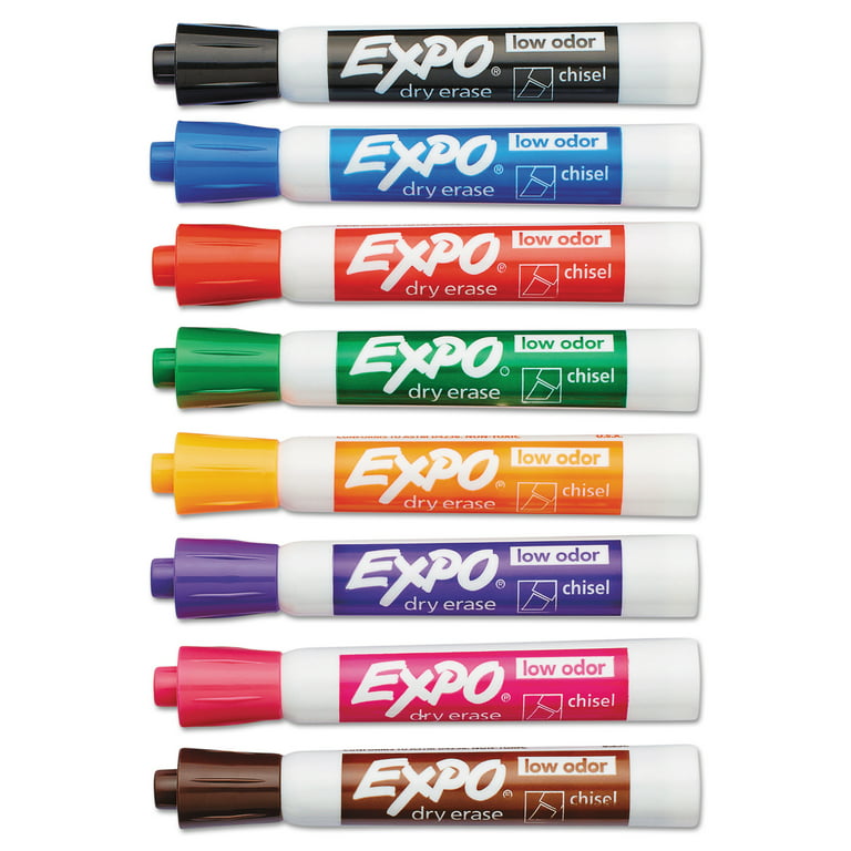 BAZIC Dry Erase Marker Assorted Color Fine Tip Whiteboard Markers