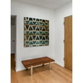 thumbnail image 5 of Marmont Hill Blue Triangles Pinewood Wall Art, 40" x 40", 5 of 7