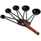 thumbnail image 3 of Juego de 5 cucharas medidoras de acero inoxidable negro, kit de cucharas medidoras anidadas, herramienta para hornear en la cocina, 3 of 5