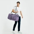 thumbnail image 5 of WANDF Travel Duffle Bag 65L Shoes Compartment Foldable Overnight Weekender Bag Carry On Bag for Men Women (Purple), 5 of 5
