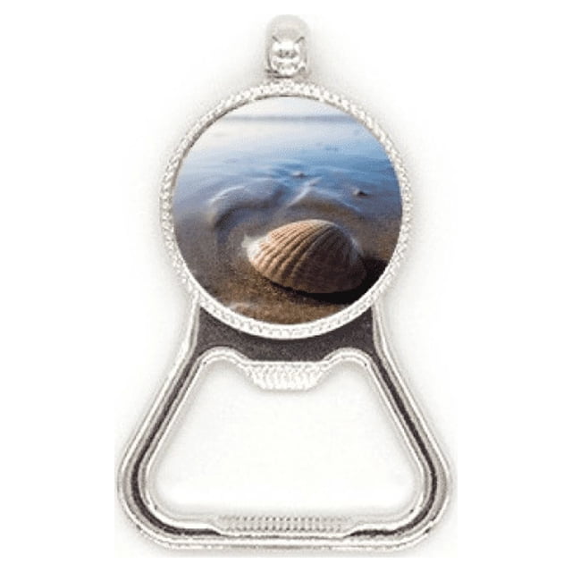 Ocean Water Shell Science Nature Picture Metal Beer Bottle Cap Opener Duty Stainless Steel