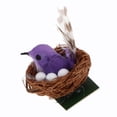 thumbnail image 3 of Accesorio en miniatura para 1/6, Mini nido de pájaro con 3 huevos, juguetes para Púrpura Zulema Nido de casa de muñecas, 3 of 8