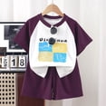 thumbnail image 2 of Toddler Boy Clothes for Cute Summer Short Sleeve T-Shirt Tops Shorts Clothes Sets 6-12 Months 12-24 Months 2t 3t 4t 5t 6t 7t 8t 9t Children 1-2 Years, 2 of 4