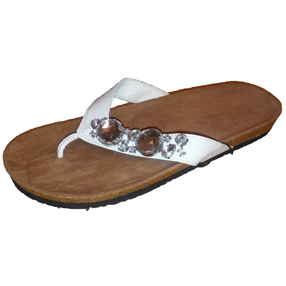 rhinestone thong sandals