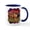 White/Navy Inside, variant on CafePress - Sunset Horses Mug - 11 oz Ceramic Mug - Novelty Coffee Tea Cup