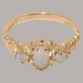 thumbnail image 6 of LBG British Made 9k Rose Gold Ring with Natural Opal Womens Engagement Ring - 33 size options - Size 7.25, 6 of 9