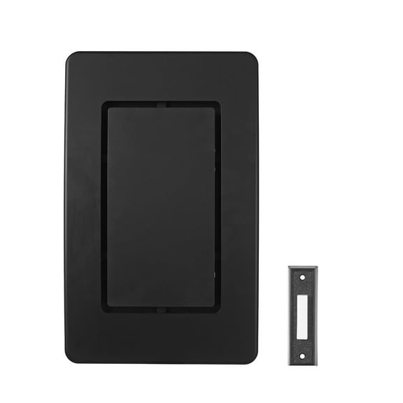 Heath Zenith Heath Zenith Black Plastic Wired Mechanical Lighted Doorbell Chime Kit