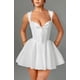 thumbnail image 4 of Vestido URYIAO para mujer, encaje, casual, casual, blanco, talla XS, 4 of 6
