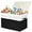 Black, variant on Large Toy Storage Box with Lid, Sturdy Toy Storage Box, Organization Basket with Dividers for Kids, Boys, Girls, Nursery, Wardrobe, Bedroom, Playroom, Dimensions 25" x 13" x 16"