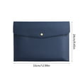 thumbnail image 3 of Horivan 3 Counts Leather Document Organizer Waterproof File Folder with Removable Hand Strap for Office School Travel Storage Pouch Business Portfolio Case, 3 of 6