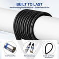 thumbnail image 3 of Cables XLR Heams Professional, paquete de 4 unidades, 3 m, trenzados sin ruido, 3 of 7