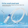 thumbnail image 2 of Aquarium Manual Water Changer Gravel Cleaner Water Purifier Siphon Hose PVC Liquid Transfer, 2 of 5