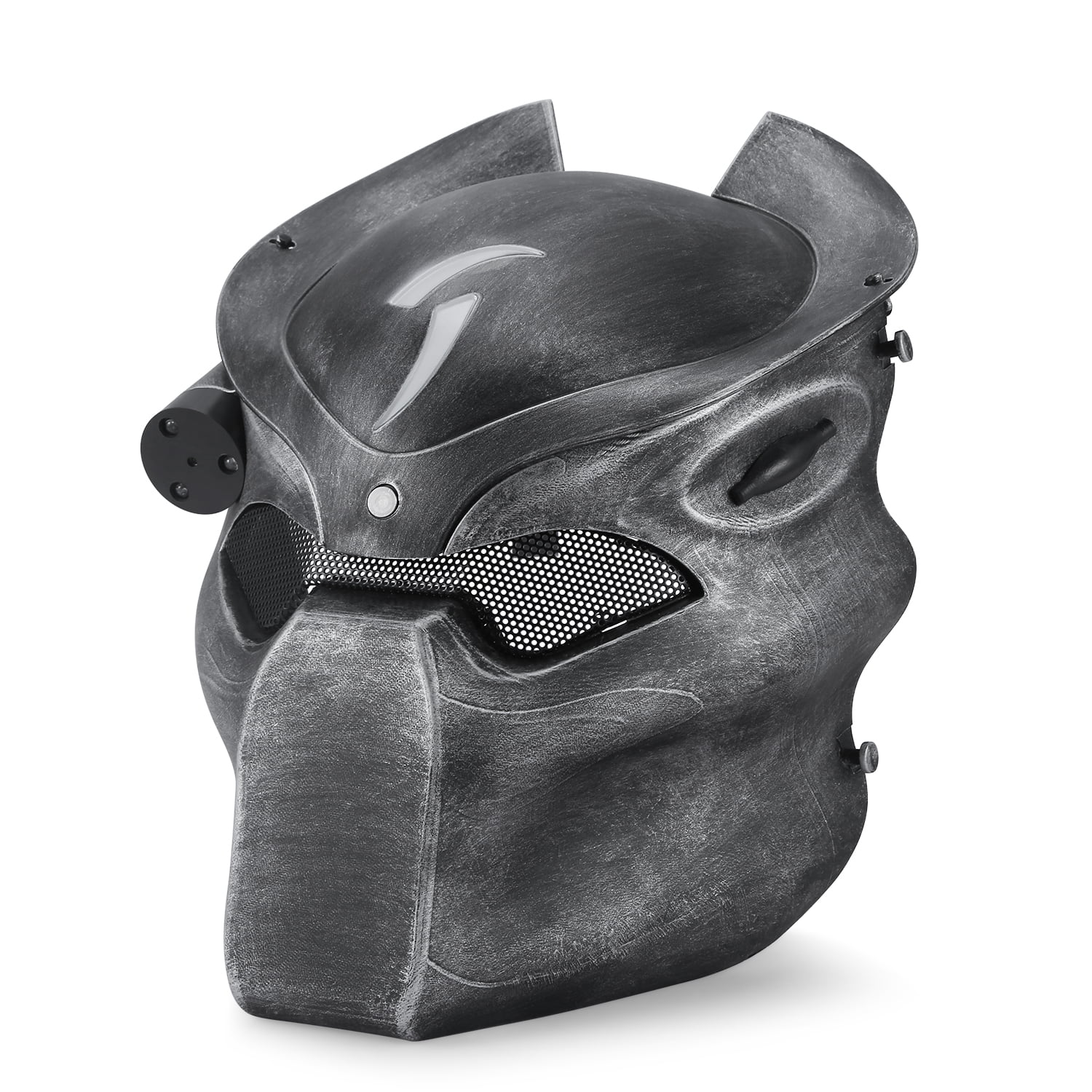 NEW Fiber Resin Mesh Eye Airsoft CS Paintball Full Face Protection Skull Mask 