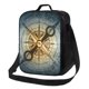 thumbnail image 1 of Disketp Vintage Compass Bolsa Térmica Estampada para Almuerzo, Lonchera para Hombres y Mujeres Adultos, 1 of 7