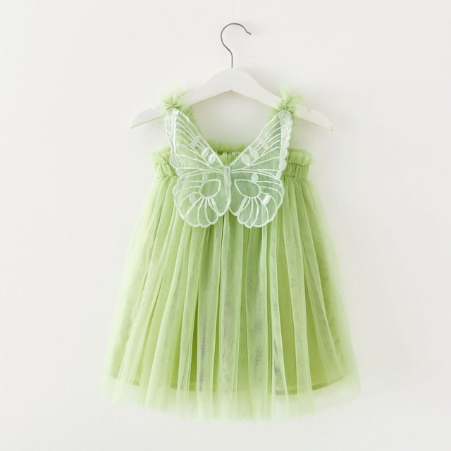Robe à Bretelles Sans Manches pour Tout-Petites Filles pour Fête Dansante et