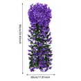 thumbnail image 3 of Ramo de flores violetas artificiales reutilizables para colgar en la pared (azul morado), 3 of 3