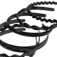 thumbnail image 3 of IDEANATEGRATE 8Ud Diademas Plásticas Negras Con Antideslizantes Para Y Fijar, 3 of 8