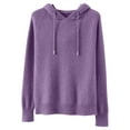 thumbnail image 4 of RMGVDSD Women's Soft Hooded Pullover Sweater Fashion Knitted Long Sleeve Sweaters For Women Solid Color Fashion Basic Sweater Tops /Purple, 4 of 5
