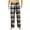 Grey-Black Plaid, variant on U2SKIIN Mens Fleece Pajama Pants, Comfy Plaid Lounge PJ Bottoms with Pockets,(Buffalo Plaid-red,L)