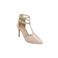 thumbnail image 1 of Zapatilla Beige Ajuste Al Tobillo Con Cierre Trasero Altura 9Cm Mundo Terra 030428, 1 of 3