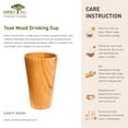 thumbnail image 5 of Teak Wood Drinking Cup 4-Pack, 5 of 5
