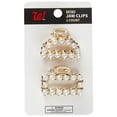 thumbnail image 2 of (5 pack) Walgreens Mini Claw Hair Clips, Gold with Pears, Assorted Sizes, 2-Pieces, 2 of 2