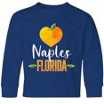 thumbnail image 3 of Inktastic Naples Florida Orange in Heart Long Sleeve Youth T-Shirt, 3 of 5