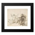 thumbnail image 2 of John William Wright 16x15 Black Modern Framed Museum Art Print Titled - Book Illustration; Knight and Monk (1820-48), 2 of 5