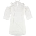 thumbnail image 2 of Vestido bar III Mujer Fuera del Hombro con Apliques de Encaje Blanco XX-Large, 2 of 2