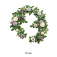 thumbnail image 4 of Wweixi Add Touch Of Beauty With Artificial Rose For Any Occasion Backdrop Arch Flowers Cloth Artificial Flowers Low Maintenance purple 1Set, 4 of 6