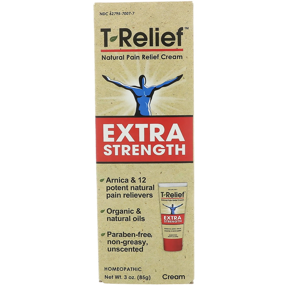 MediNatura TRelief Extra Strength Natural Pain Relief Cream 3 oz 85 g