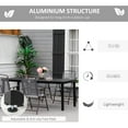 thumbnail image 5 of 6.2' Outdoor Table with Foot Pads / Won't Scratch Patio Floors, 5 of 6
