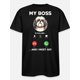 thumbnail image 1 of Shih Tzu My Boss Is Calling Funny Men's Short Sleeve Graphic T-Shirt Series Black, 1 of 6