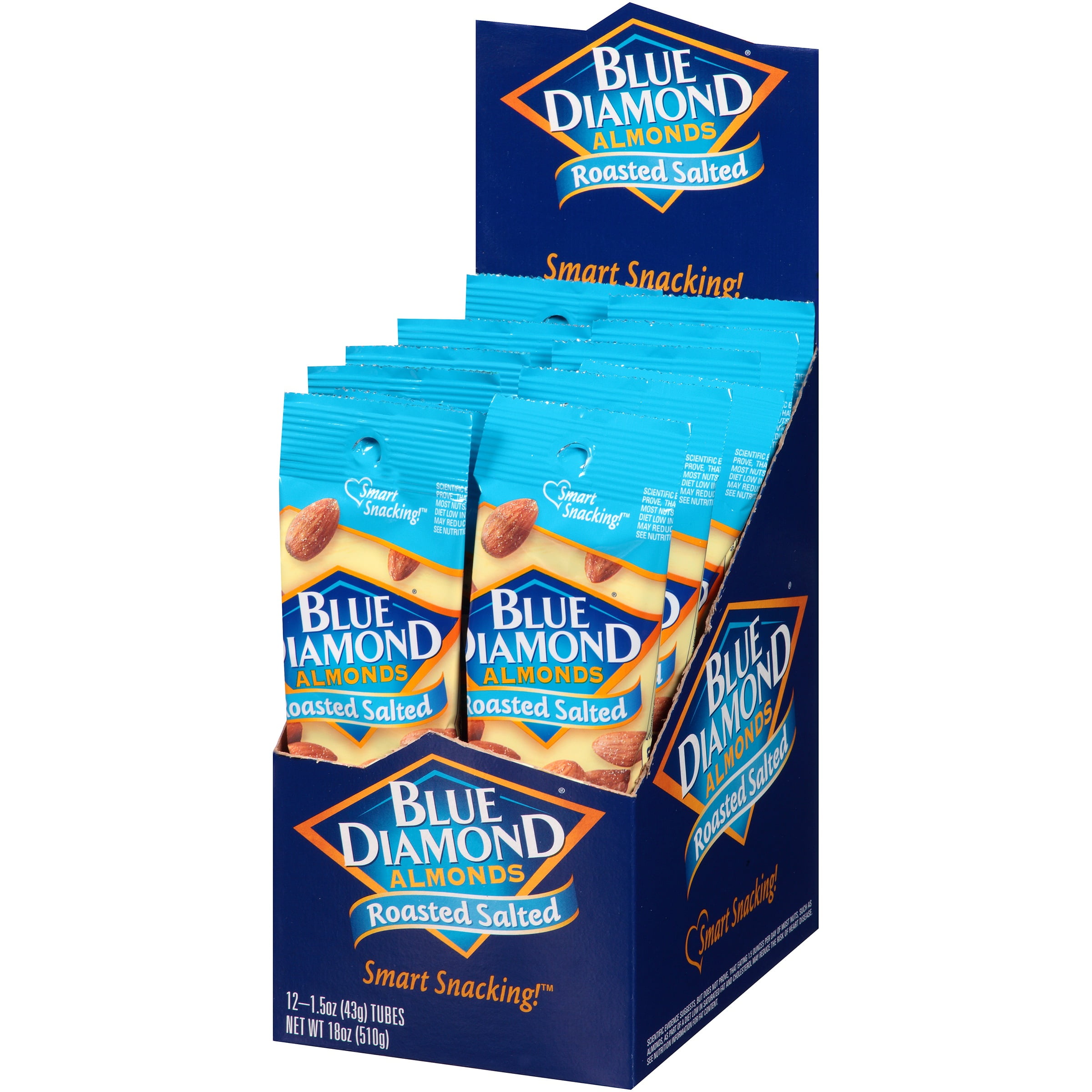 Blue Diamond Roasted Salted Almonds, 1.5 Oz., 12 Count