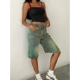 thumbnail image 2 of Apay Jeans for Women  5 Points Denim Shorts Y2K Vintage Street Style Casual and Versatilel  Regular Size, 2 of 6