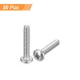 thumbnail image 3 of Tornillos de Máquina Cabeza Pan Unique Bargains Acero Inoxidable 304 18-8 5/8' Paquete de 50, 3 of 5