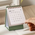 thumbnail image 5 of YIKA 2026 Solid Color English Small Desk Calendar Sky Blue, 5 of 6