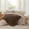 thumbnail image 2 of Juego de ropa de cama Bedsure Queen, 5 piezas, edredón de color camel claro, 2 of 9