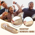 thumbnail image 1 of Desktop Bowling Gam Kid Mini Wooden Desktop Bowling Basketball Game Interactive, 1 of 6