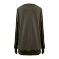 thumbnail image 4 of FDGIU Women's Oversized Sweatshirts 2025 - Fleece Pullover Crewneck Long Sleeve, Comfy Fall Winter Tops Casual Outfits, 4 of 5